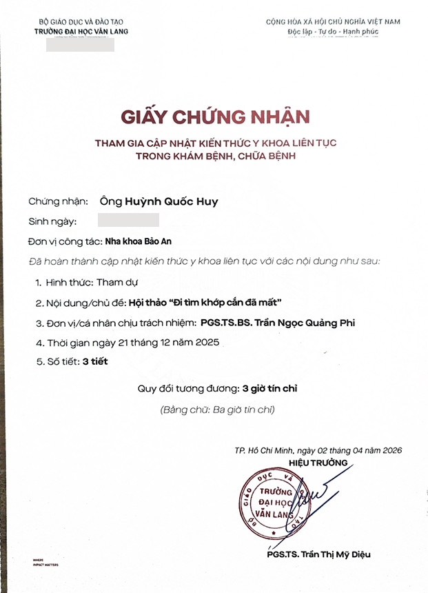 Bằng cấp chứng chỉ
