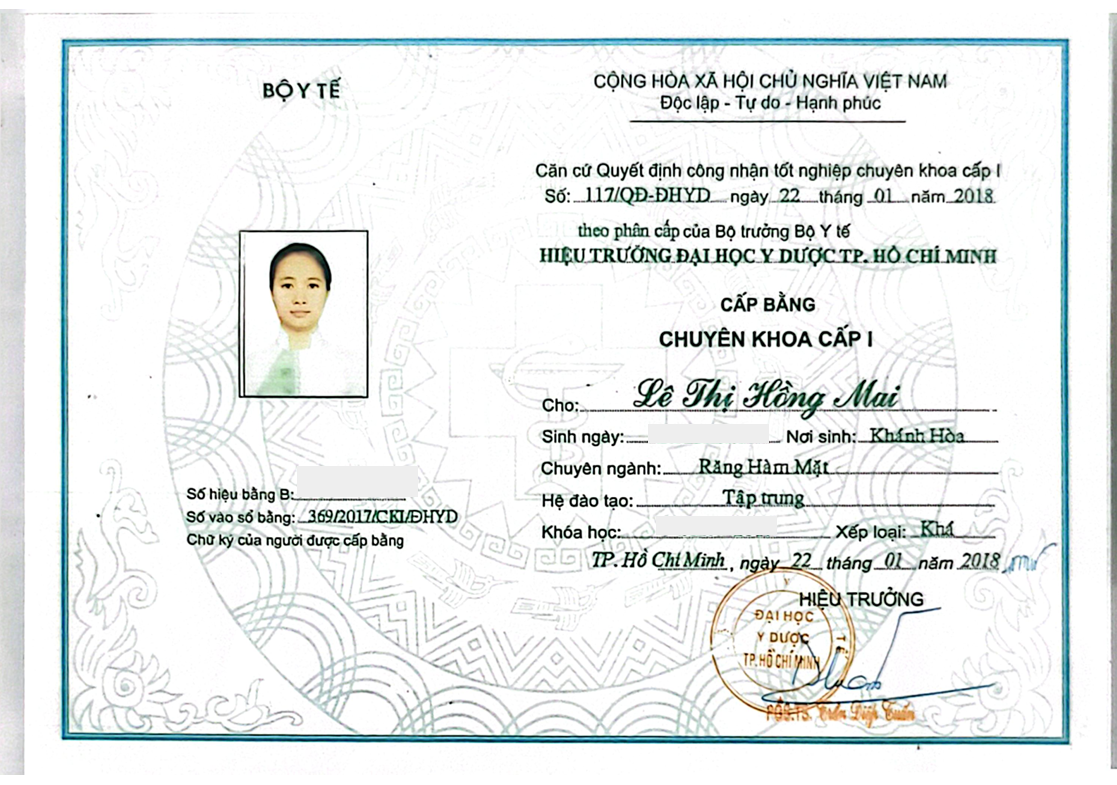 Bằng cấp chứng chỉ
