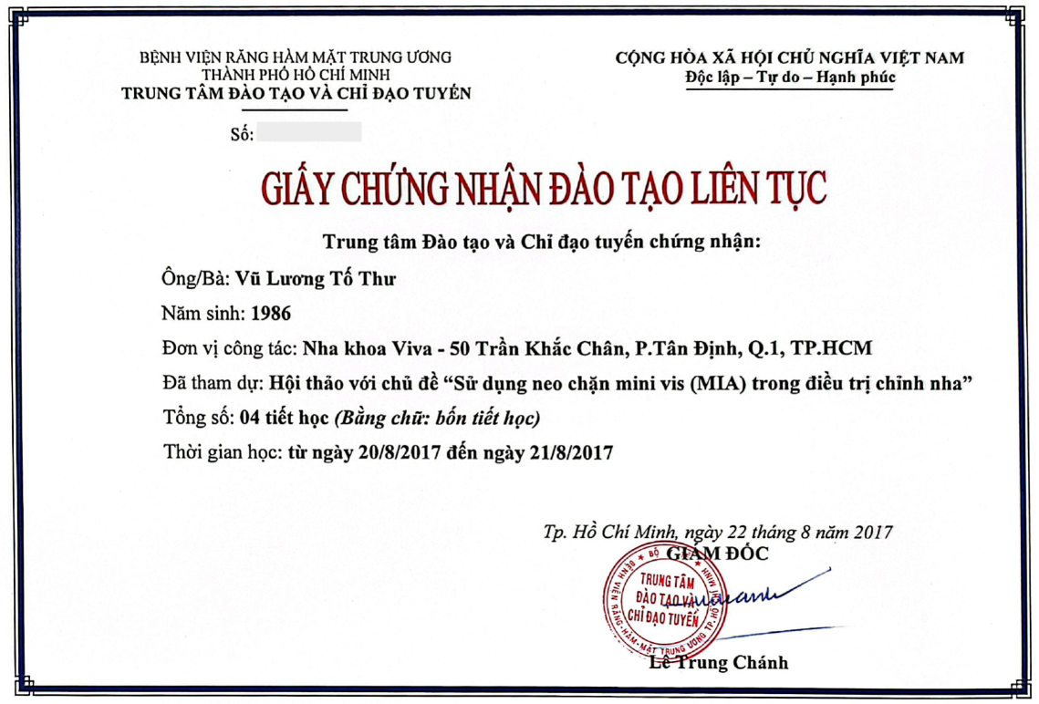 Bằng cấp chứng chỉ
