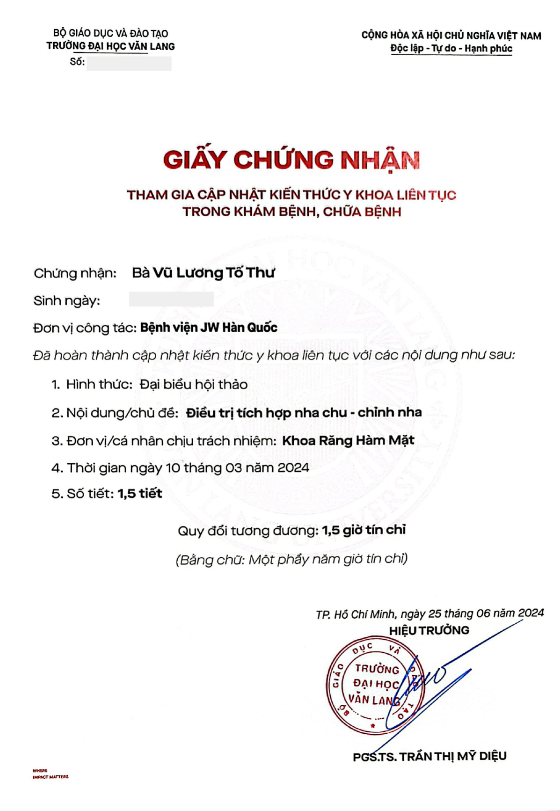 Bằng cấp chứng chỉ